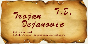 Trojan Dejanović vizit kartica